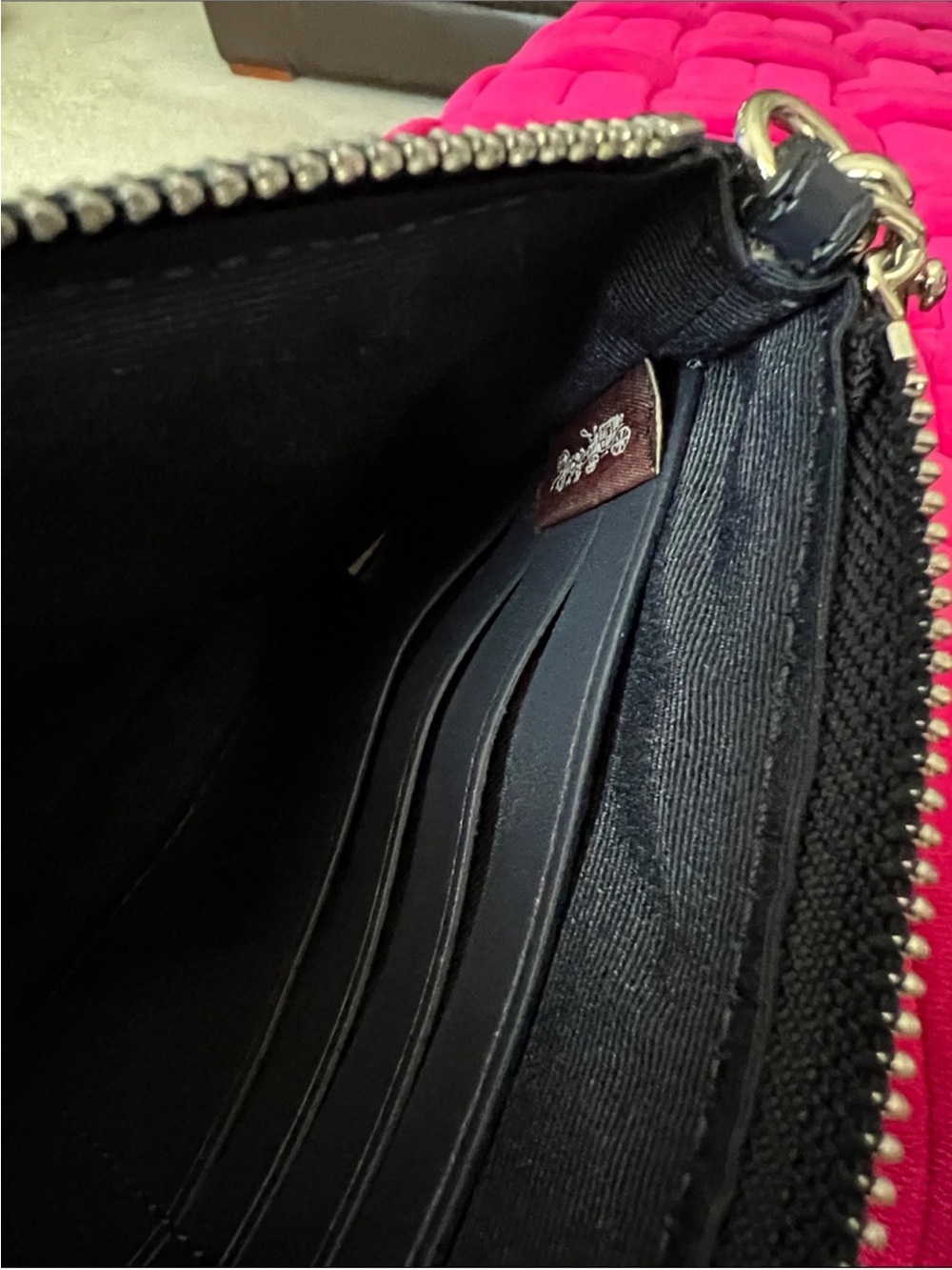 Coach Plaid Large Zip Wristlet Clutch - Picture 12 of 14